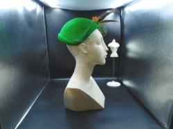 green velvet pillbox a